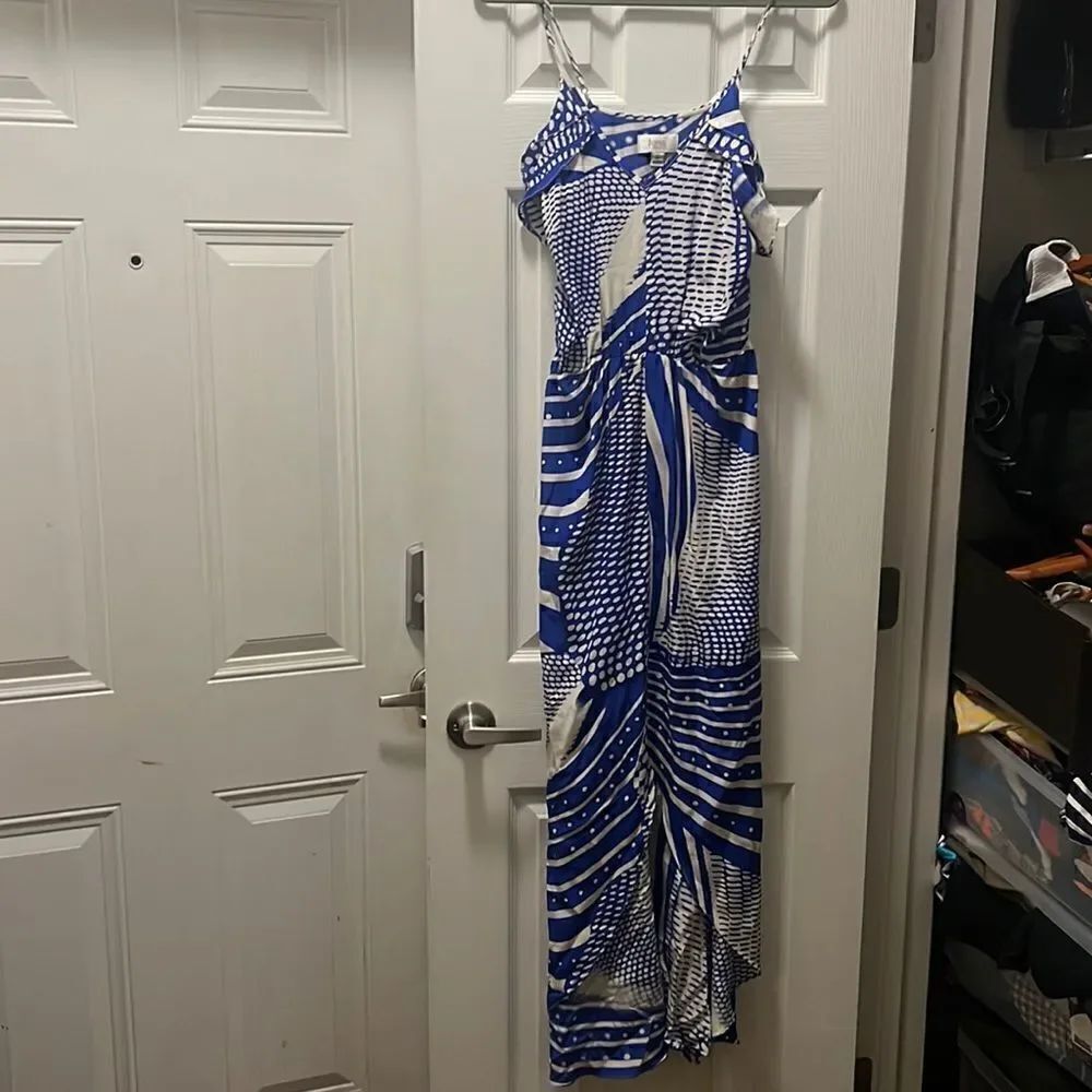 Beautiful Blue Maxi Dress - Silk Dress - Size Small - LUNA - Never Worn